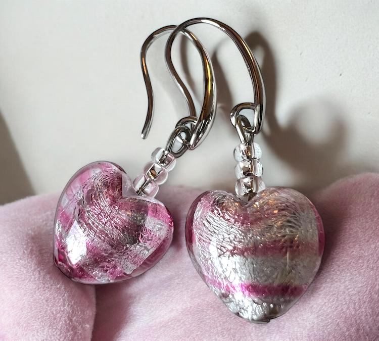 Murano earrings 'Fiorenze' Rosa