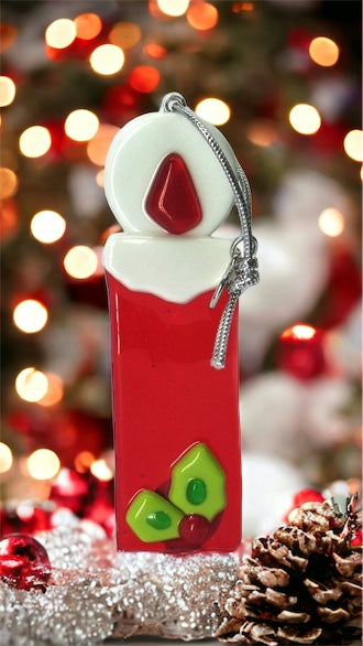 Kerstmis - Muranoglas Kerstkaars