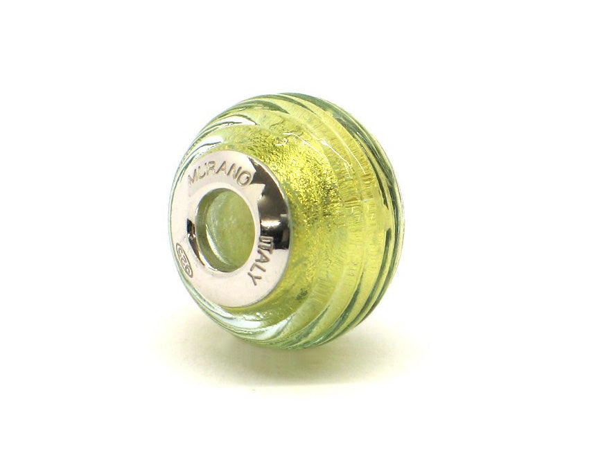Murano glas bead - Limone a coste