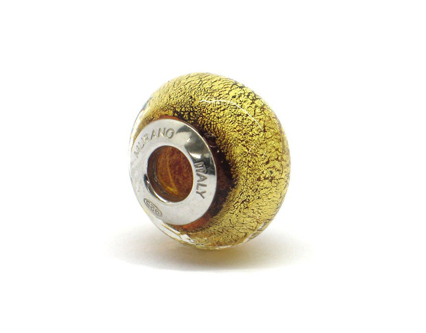 Murano glas bead - Oro marrone