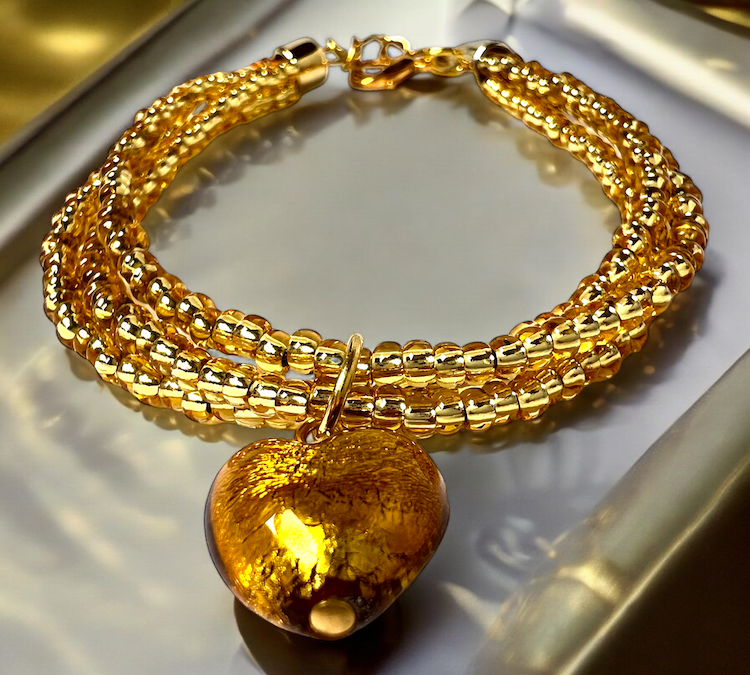 Murano glas armband Bergamo Oro