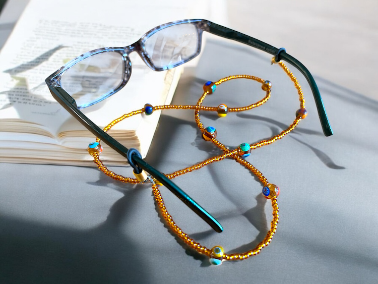 NIEUW - Murano brillenkoord 'Cordina occhiali' Oro
