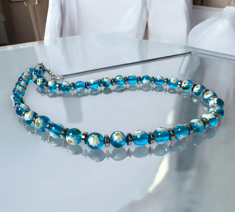 Blauwe sieraden