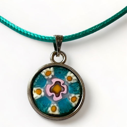 Murano halsketting 'Lecce' Aqua