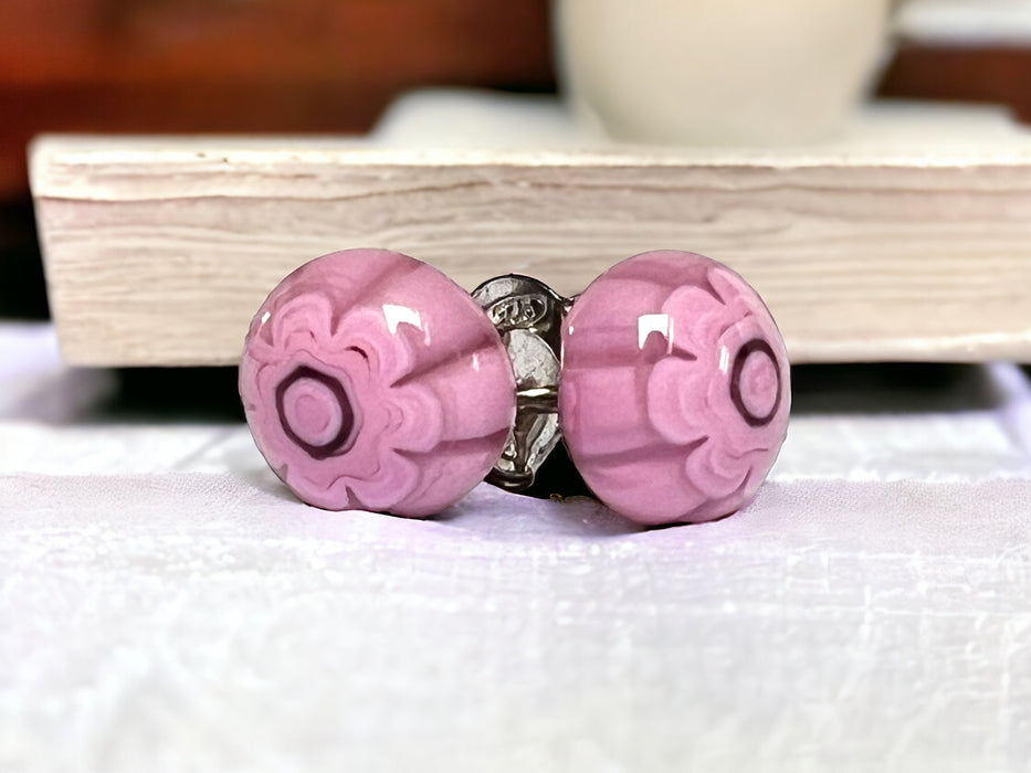 Murano oorbellen 'Forli' Rosa