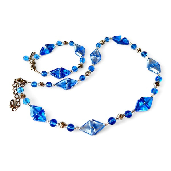 Muranoglas-Set 'Arezzo' Aqua