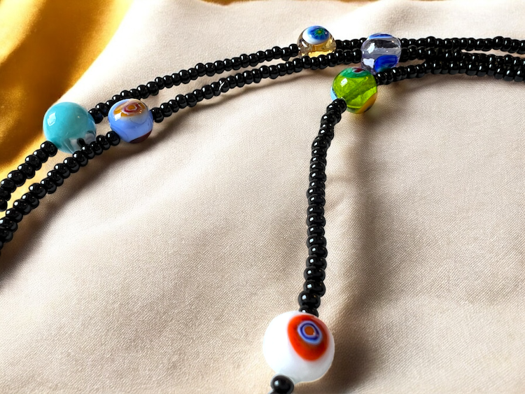 NIEUW - Murano brillenkoord 'Cordina occhiali' nero