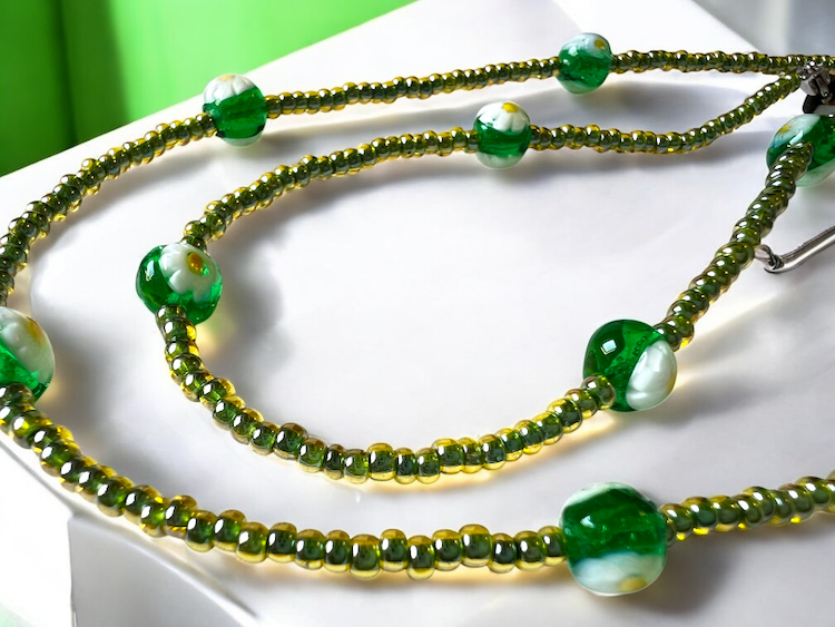 NIEUW - Murano brillenkoord 'Cordina occhiali' Verde