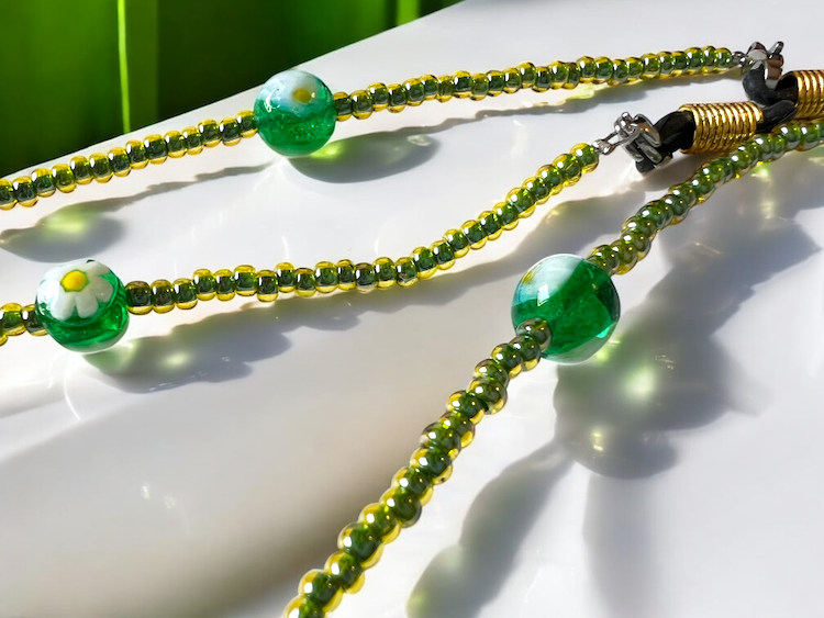 NIEUW - Murano brillenkoord 'Cordina occhiali' Verde