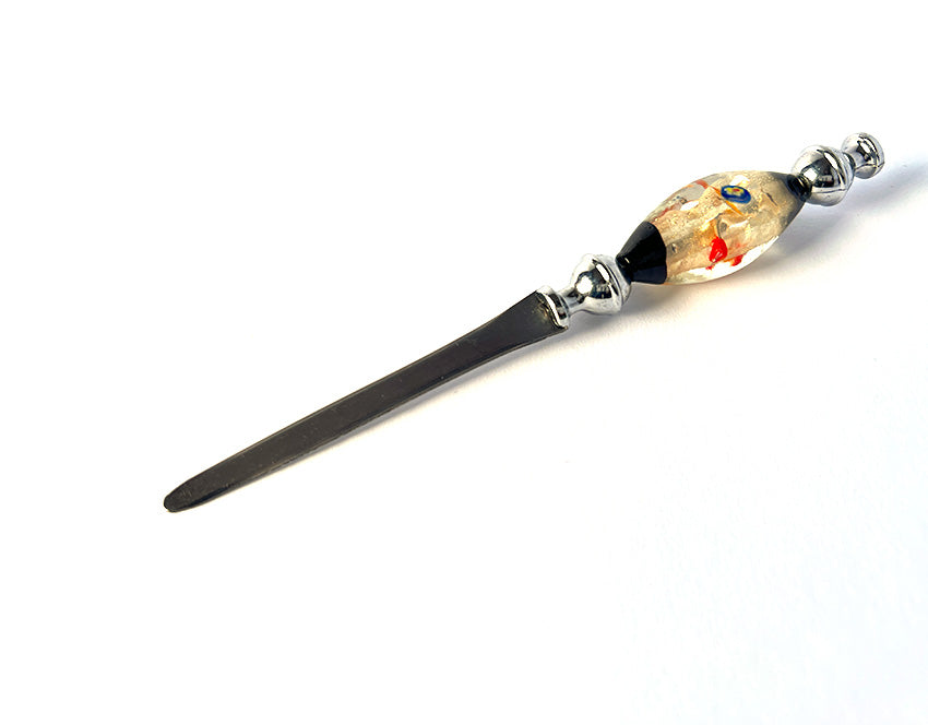 Murano glas briefopener Blue Poles