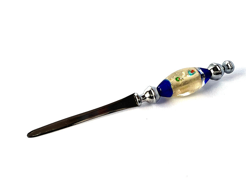 Murano glas briefopener Pink Cilinder