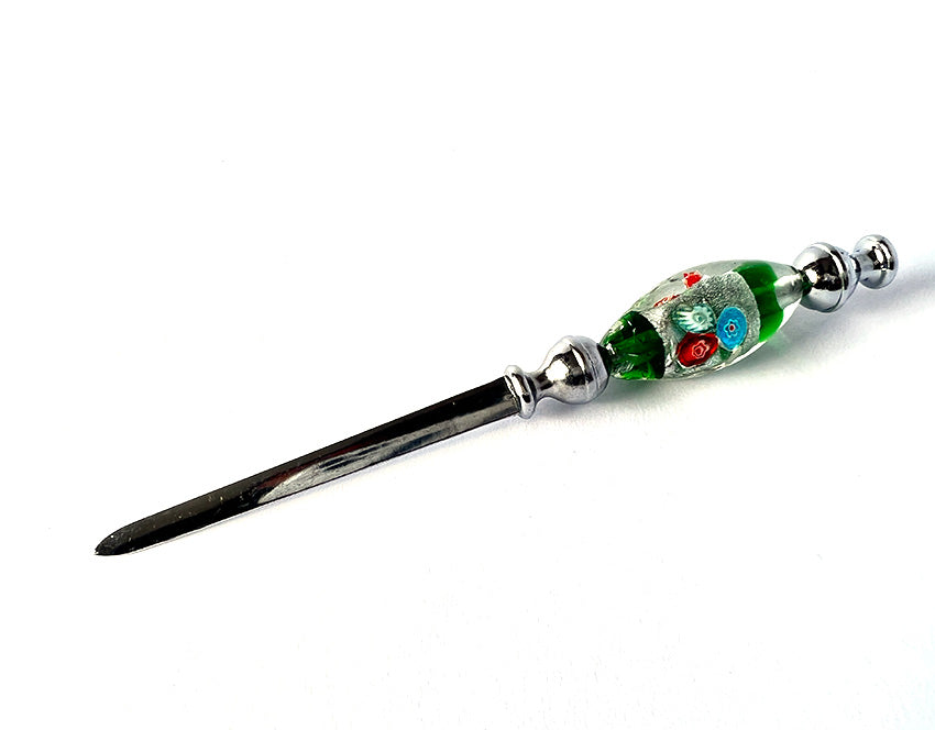 Murano glas briefopener Blue Poles